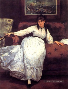  impressionnisme Tableau - Reprise de l’étude de Berthe Morisot réalisme impressionnisme Édouard Manet